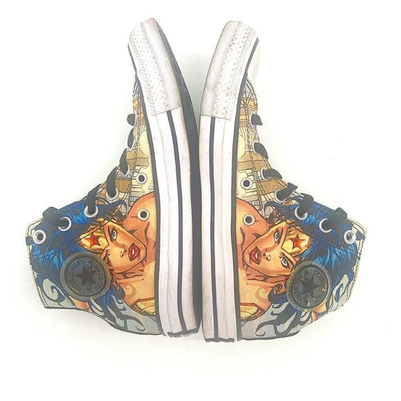 Converse Chuck Taylor All Star High x DC Comics Wonder Woman W6 M4 154900C Women - Picture 5 of 9